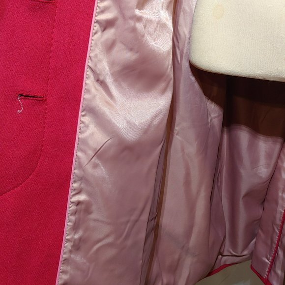 KATE SPADE NEW YORK - Women's Belted Wrap Coat, Bright Red, X-Large - Picture 7 of 10